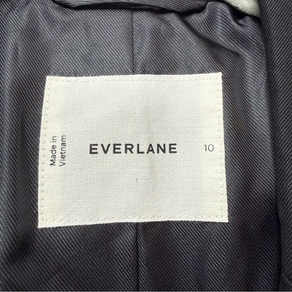 Everlane TENCEL Oversized Blazer Black Size 10 NWOT Sustainable Structured - Picture 8 of 11